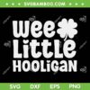 Wee Little Hooligan SVG PNG, Kids St Patricks Day SVG, Boy St Patricks Day DXF EPS SVG PNG