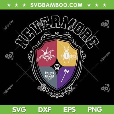 Womens Wednesday Nevermore Crest SVG PNG, Nevermore Academy SVG, Addams Family DXF EPS SVG PNG Womens Wednesday Nevermore Crest SVG PNG, Nevermore Academy SVG, Addams Family DXF EPS SVG PNG