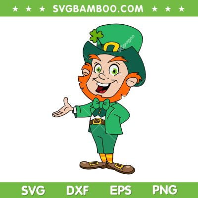 Leprechaun Elf Presenting SVG PNG, Leprechaun Elf Patricks Day SVG, St Patricks Day DXF SVG PNG EPS Leprechaun Elf Presenting SVG PNG, Leprechaun Elf Patricks Day SVG, St Patricks Day DXF SVG PNG EPS