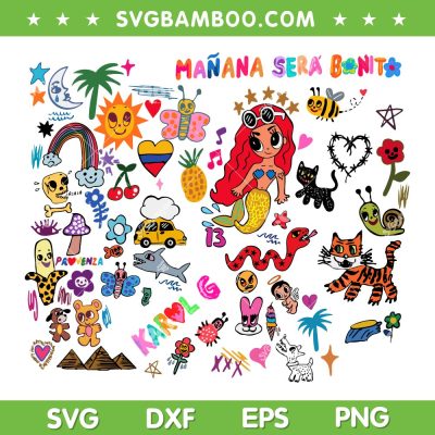Manana Sera Bonito Poster SVG PNG, Karol G New Album 2023 SVG, Karol G Red Hair DXF SVG PNG EPS Manana Sera Bonito Poster SVG PNG, Karol G New Album 2023 SVG, Karol G Red Hair DXF SVG PNG EPS