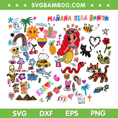 Manana Sera Bonito Poster SVG PNG, Karol G New Album 2023 SVG, Karol G Red Hair DXF SVG PNG EPS