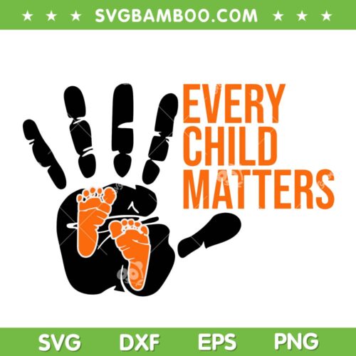 215 Every Child Matters Orange Day Hand SVG PNG, Every Child Matters SVG, Orange Day DXF SVG PNG EPS