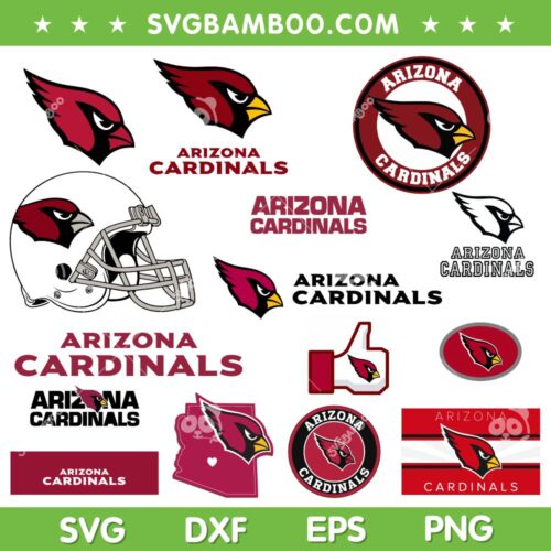 Arizona Cardinals SVG Bundle, NFL Football Team SVG Bundle, Logo Arizona Cardinals DXF SVG PNG EPS
