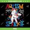 Autism Awareness Unicorn Dancing PNG, Unicorn Autism PNG, Autism Awareness PNG