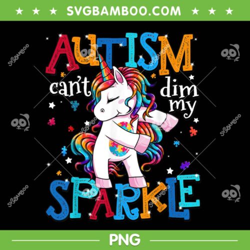 Autism Awareness Unicorn Dancing PNG, Unicorn Autism PNG, Autism Awareness PNG