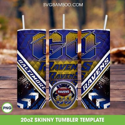 Baltimore Ravens Tumbler Wrap PNG, Ravens Football 20oz Skinny Tumbler PNG, NFL Logo Tumbler Sublimation Baltimore Ravens Tumbler Wrap PNG, Ravens Football 20oz Skinny Tumbler PNG, NFL Logo Tumbler Sublimation
