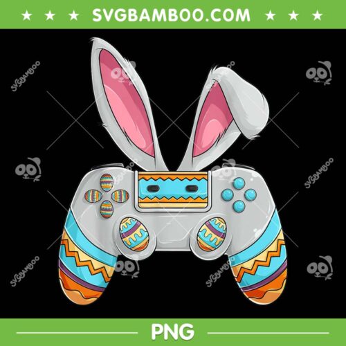 Bunny Egg Video Game PNG, Happy Easter Day Gamer PNG, Game Easter Day PNG