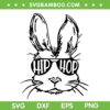 Bunny Hip Hop SVG PNG, Kids Easter Bunny Sunglasses SVG, Cool Bunny DXF SVG PNG EPS