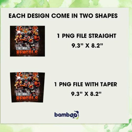 Cincinnati Bengals Mascot 20oz Skinny Tumbler PNG, Bengals Football Tumbler Wrap PNG, NFL Football Team Tumbler Sublimation Cincinnati Bengals Mascot 20oz Skinny Tumbler PNG, Bengals Football Tumbler Wrap PNG, NFL Football Team Tumbler Sublimation
