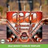 Cincinnati Bengals Tumbler Wrap PNG, Bengals Football 20oz Skinny Tumbler PNG, Sport Team Tumbler Sublimation
