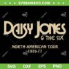 Daisy Jones the Six North American Tour 1976 77 SVG, Daisy Jones Six Logo SVG PNG, Aurora Tour DXF SVG PNG EPS