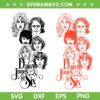 Daisy Jones and the Six Band SVG PNG, Aurora World Tour 2023 SVG, Vintage Daisy Jones Six Red Illustration DXF SVG PNG EPS