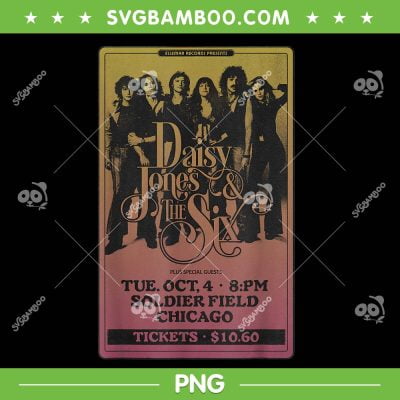 Daisy Jones and the Six Tickets PNG, Vintage Soldier Field Chicago PNG, Aurora World Tour PNG