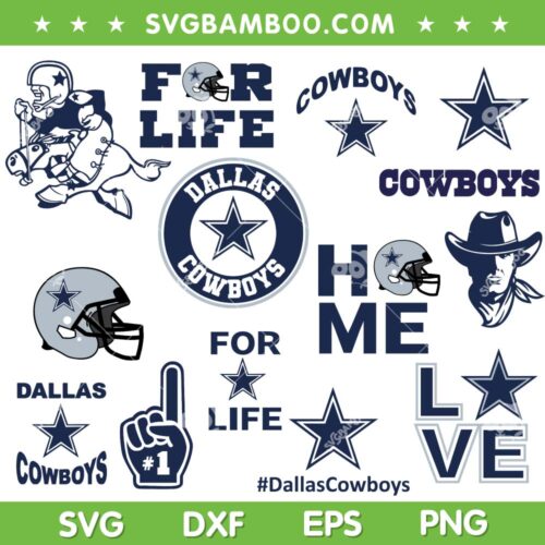 Dallas Cowboys SVG Bundle, NFL Dallas Cowboys SVG Bundle, NFL Football Team DXF SVG PNG EPS