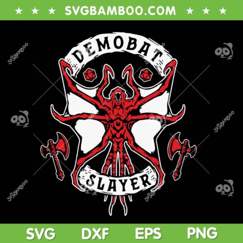 Demobat Slayer SVG PNG, Stranger Things 4 Demobat SVG, Demobat Slayer Anime DXF SVG PNG EPS