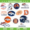 Denver Broncos SVG Bundle, Denver Broncos Logo SVG Bundle, NFL Sport DXF SVG PNG EPS