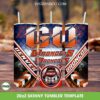 Denver Broncos Tumbler Wrap PNG, Broncos Football 20oz Skinny Tumbler PNG, Football Team Tumbler Sublimation