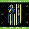 Down Syndrome Awareness American Flag SVG PNG, Down Syndrome Awareness Yellow And Blue SVG, American Flag DXF SVG PNG EPS