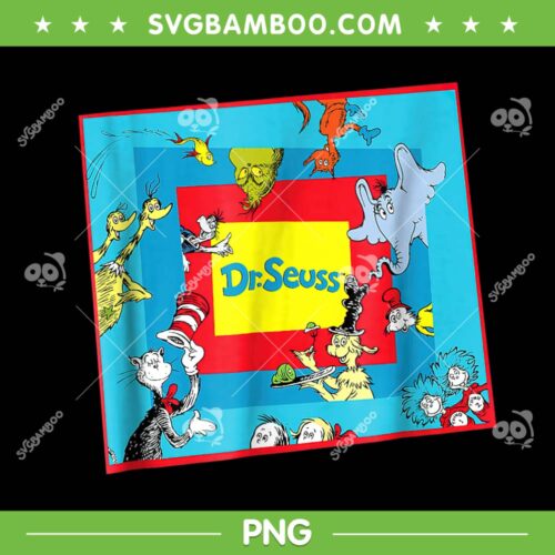 Dr Seuss All Characters PNG, Dr Seuss And Friends PNG, The Cat In The Hat PNG