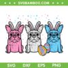 Easter Bunny French Bulldogs SVG PNG, Frenchie Dogs Egg SVG, Easter Dog DXF SVG PNG EPS