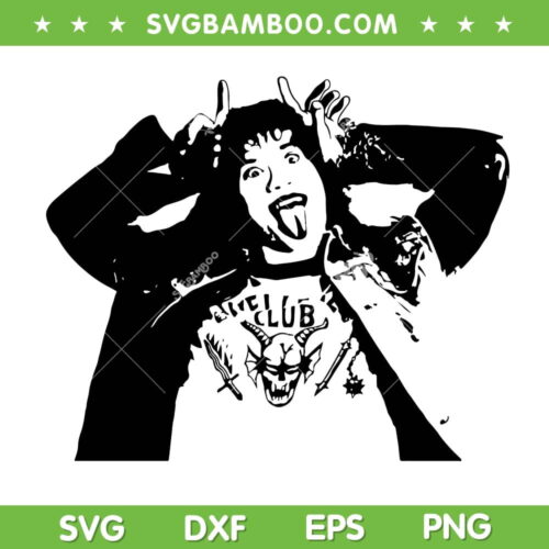 Eddie Munson Horn SVG PNG, Funny Stranger Things Eddie Hero SVG, Hell Club DXF SVG PNG EPS