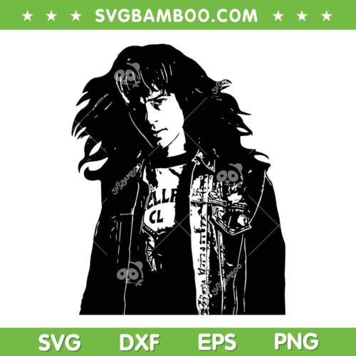 Eddie Munson Portrait SVG PNG, Eddie Munson Hero Stranger Things 4 SVG, Hellfire Club DXF SVG PNG EPS