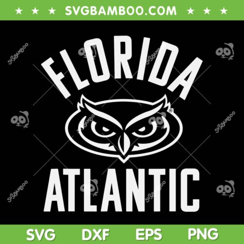 Florida Atlantic University FAU Owls SVG PNG, Florida Atlantic Logo SVG, American Football DXF SVG PNG EPS