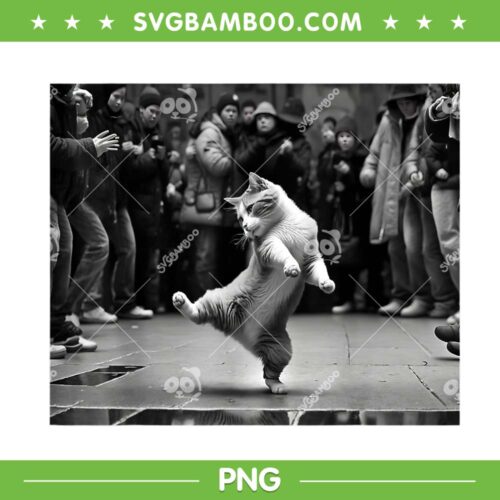 Funny Dancing Cat PNG, Cat Hiphop PNG, Be Happy Dancing Cat PNG, Cute Cat PNG