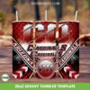 Go Cardinals Tumbler Wrap PNG, Arizona Cardinals 20oz Skinny Tumbler PNG, NFL Football Tumbler Sublimation