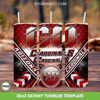 Go Cardinals Tumbler Wrap PNG, Arizona Cardinals 20oz Skinny Tumbler PNG, NFL Football Tumbler Sublimation Go Cardinals Tumbler Wrap PNG, Arizona Cardinals 20oz Skinny Tumbler PNG, NFL Football Tumbler Sublimation