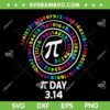 Happy Pi Day 2023 SVG PNG, Spiral Pi Color Numbers SVG, Pi Day 314 DXF SVG PNG EPS