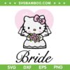 Hello Kitty Bride SVG PNG, Wife Sanrio Bride Kitty SVG, Hello Kitty Wedding DXF SVG PNG EPS