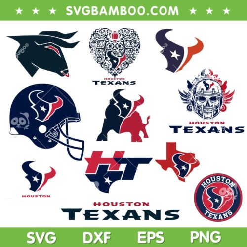 Houston Texans SVG Bundle, Houston Texans Logo SVG Bundle, NFL Logo DXF SVG PNG EPS
