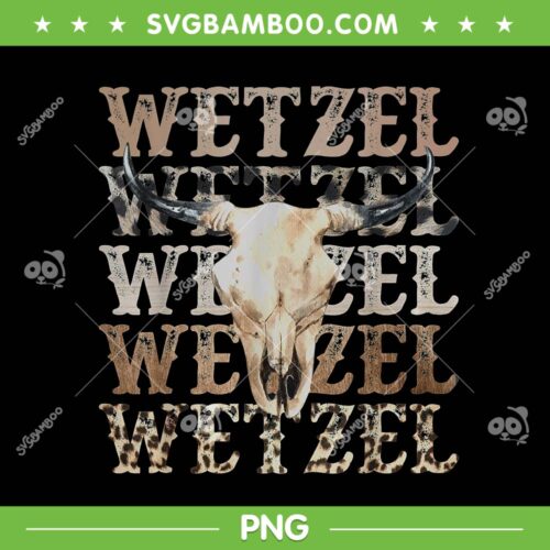 Koe Western Country Music PNG, Wetzel Bull Skull PNG, Country Music 2023 PNG
