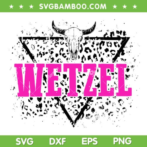 Koe Wetzel Leopard SVG PNG, Wetzel Skull Bull SVG, Vintage Wetzel DXF SVG PNG EPS