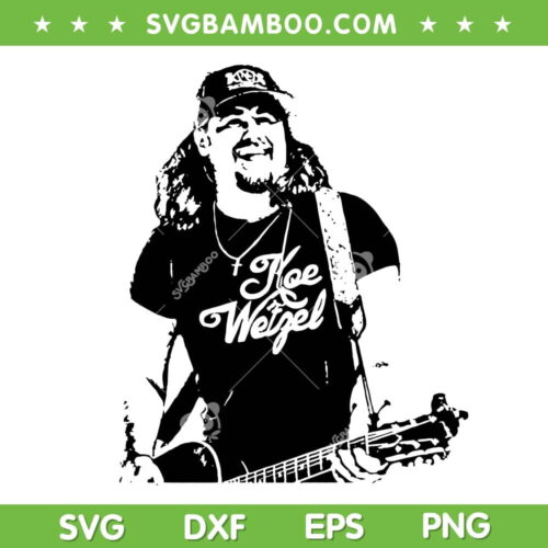 Koe Wetzel SVG PNG, Country Music Wetzel SVG, Koe Wetzel With Guitar DXF SVG PNG EPS