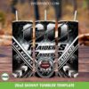 Las Vegas Raiders Tumbler Wrap PNG, Las Vegas Raiders Logo 20oz Skinny Tumble PNG, Raiders Football Tumbler Sublimation