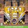 Los Angeles Rams Tumbler Wrap PNG, NFL Los Angeles Rams 20oz Skinny Tumble PNG, Football Sports Tumbler Sublimation
