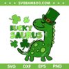 Lucky Saurus Patricks Day SVG PNG, Lucky Shamrock Dinosaur SVG, St Patricks Day DXF SVG PNG EPS Lucky Saurus Patricks Day SVG PNG, Lucky Shamrock Dinosaur SVG, St Patricks Day DXF SVG PNG EPS