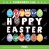 Marvel Easter PNG, Funny Marvel Avenger Group Eggs PNG, Happy Easter Day PNG