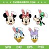 Mickey And Friends Bunny Head SVG PNG, Disney Mouse Easter Rabbit SVG, Disney Easter Day DXF SVG PNG EPS