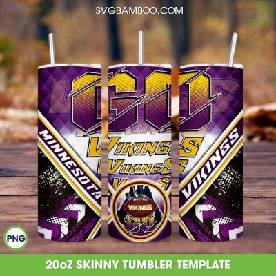 Minnesota Vikings Tumbler Wrap PNG, Vikings Football 20oz Skinny Tumble PNG, NFL Logo Tumbler Sublimation Minnesota Vikings Tumbler Wrap PNG, Vikings Football 20oz Skinny Tumble PNG, NFL Logo Tumbler Sublimation