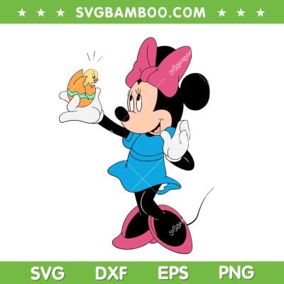 Minnie Mouse Easter Egg SVG PNG, Easter Day Disney SVG, Happy Easter Minnie DXF SVG PNG EPS Minnie Mouse Easter Egg SVG PNG, Easter Day Disney SVG, Happy Easter Minnie DXF SVG PNG EPS