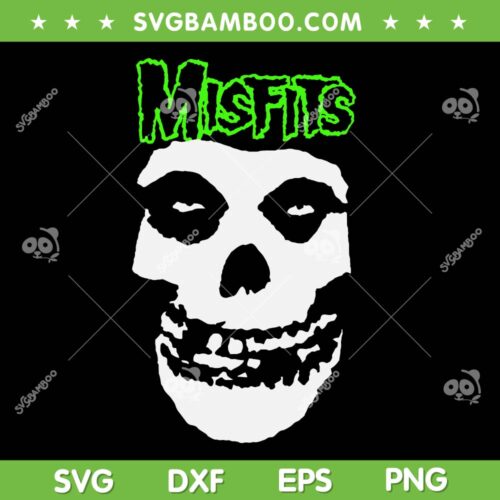 Misfits Skull SVG PNG, Green Fiend Logo SVG, Misfits American Psycho DXF SVG PNG EPS