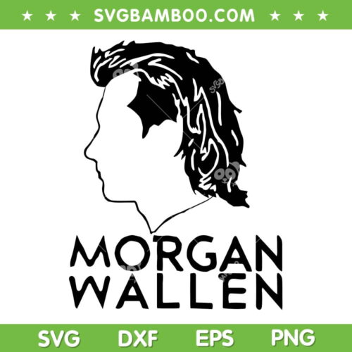 Morgan Wallen Black And White SVG PNG, Morgan Wallen SVG, Singer Music DXF SVG PNG EPS