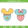 Mouse Easter Egg SVG PNG, Disney Mickey Minnie Egg SVG, Disney Easter Day DXF SVG PNG EPS