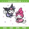 My Melody Kuromi Little Witches SVG PNG, Melody Kuromi Halloween SVG, Hello Kitty DXF SVG PNG EPS