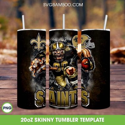New Orleans Saints Mascot 20oz Skinny Tumbler PNG, NFL New Orleans Saints Tumbler Wrap PNG, Sport Team Tumbler Sublimation New Orleans Saints Mascot 20oz Skinny Tumbler PNG, NFL New Orleans Saints Tumbler Wrap PNG, Sport Team Tumbler Sublimation