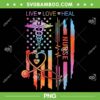 Nurse Week Tie Dye PNG, Appreciation Nurse American Flag PNG, Live Love Heal Nurse PNG