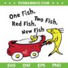 One Fish Two Fish Red Fish New Fish SVG PNG, Funny Baby Fish Dr Seuss SVG, Dr Seuss Fish DXF SVG PNG EPS